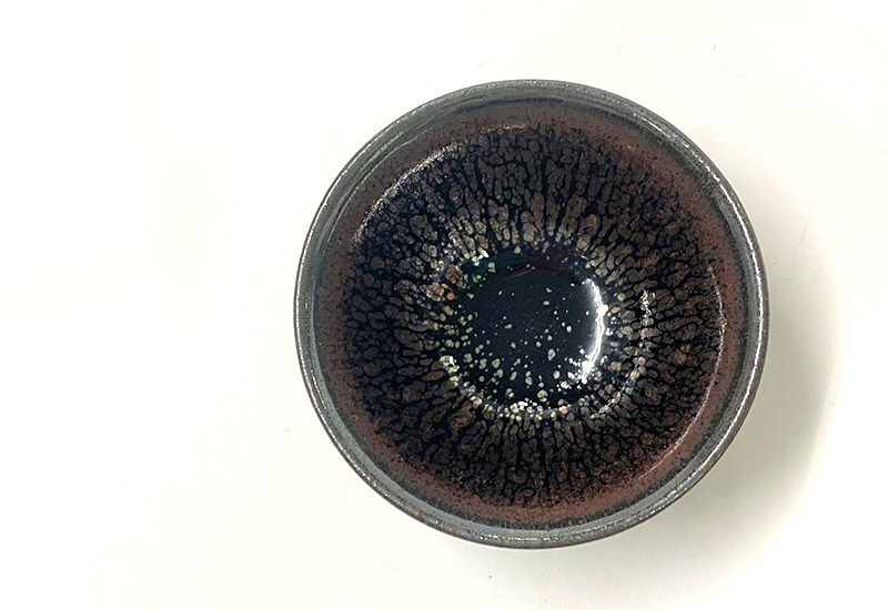 楊春生 照窯 銀輝油滴天目小杯  楊春生 照窯 銀輝油滴天目小杯