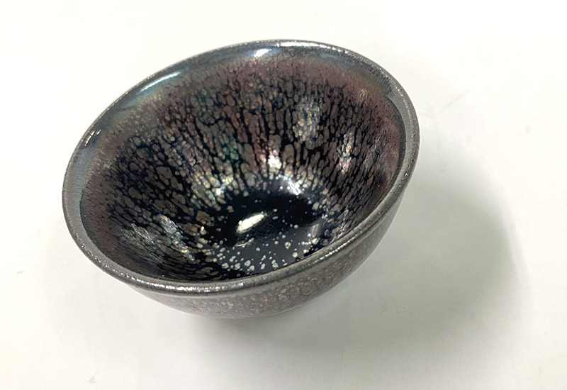 楊春生 照窯 銀輝油滴天目小杯  楊春生 照窯 銀輝油滴天目小杯
