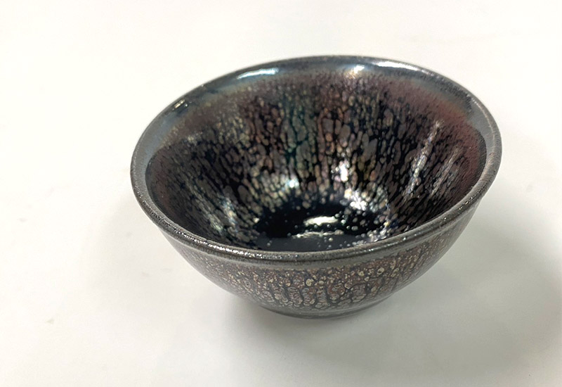 楊春生 照窯 銀輝油滴天目小杯  楊春生 照窯 銀輝油滴天目小杯