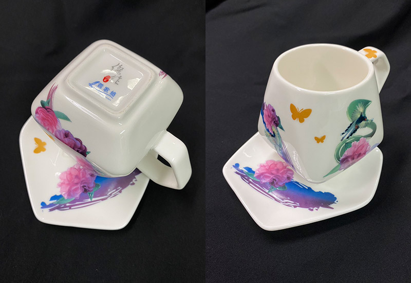 3D藍鵲天燈咖啡杯盤組 台灣MIT認證 鶯歌燒 3D藍鵲天燈咖啡杯盤組 台灣MIT認證 鶯歌燒