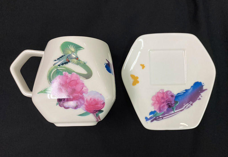 3D藍鵲天燈咖啡杯盤組 台灣MIT認證 鶯歌燒 3D藍鵲天燈咖啡杯盤組 台灣MIT認證 鶯歌燒