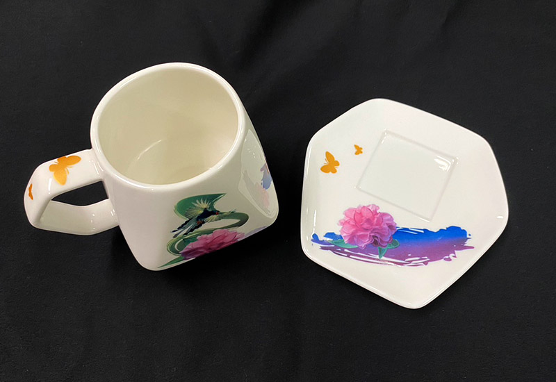 3D藍鵲天燈咖啡杯盤組 台灣MIT認證 鶯歌燒 3D藍鵲天燈咖啡杯盤組 台灣MIT認證 鶯歌燒