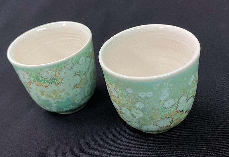 林妙芳 綠桔結晶-高杯(雙杯) 林妙芳 綠桔結晶-高杯(雙杯)