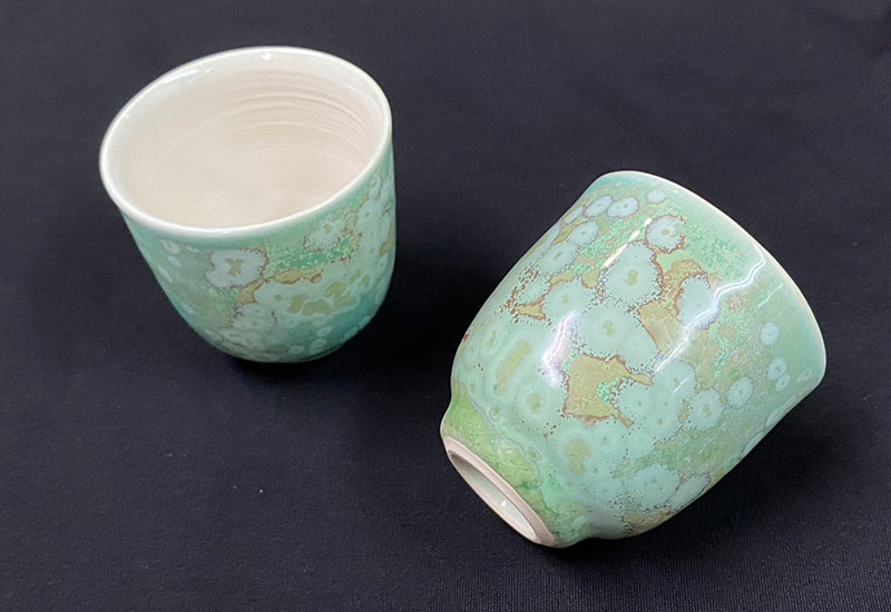 林妙芳 綠桔結晶-高杯(雙杯) 林妙芳 綠桔結晶-高杯(雙杯)