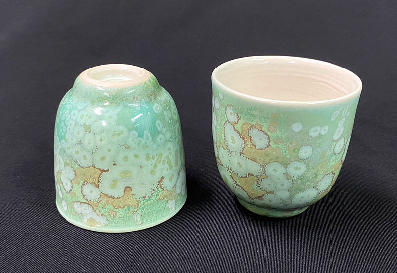 林妙芳 綠桔結晶-高杯(雙杯) 林妙芳 綠桔結晶-高杯(雙杯)