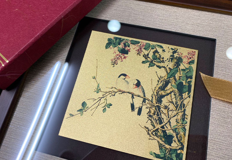 品金品 風華 - 紫白丁香  黃金複製畫  品金品 風華 - 紫白丁香  黃金複製畫