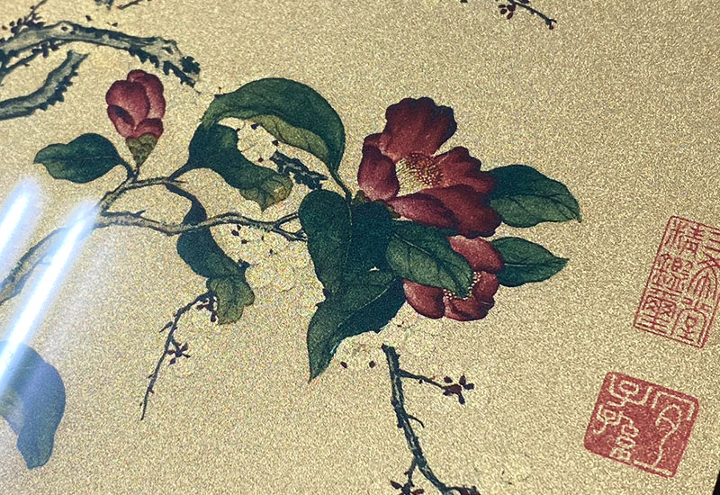 品金品 風華 - 梅花山茶  黃金複製畫  品金品 風華 - 梅花山茶  黃金複製畫