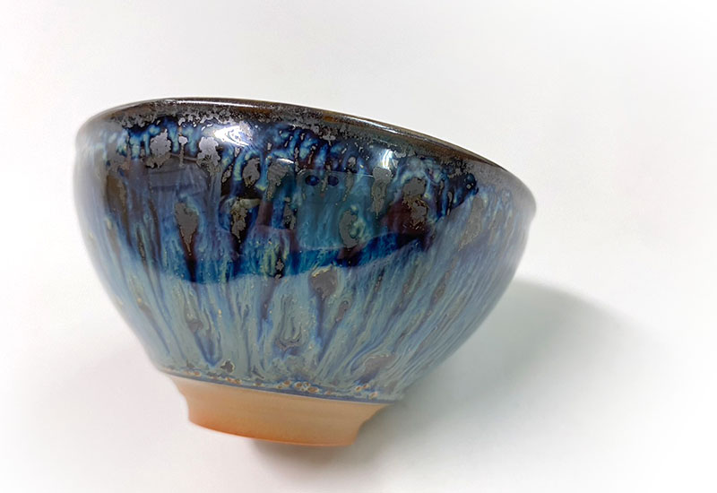 大立窯 湛藍兔毫曜變天目杯  天目釉茶杯 大立窯 湛藍兔毫曜變天目杯  天目釉茶杯