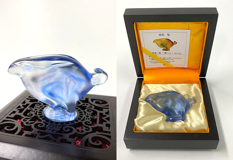 林一雄琉璃 小兔 十二生肖 十二地支 琉璃雕塑 林一雄琉璃 小兔 十二生肖 十二地支 琉璃雕塑