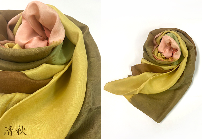 天染工坊 秋山疊影—天染手織蠶絲圍巾(3色可選) 天染工坊 秋山疊影—天染手織蠶絲圍巾(3色可選)