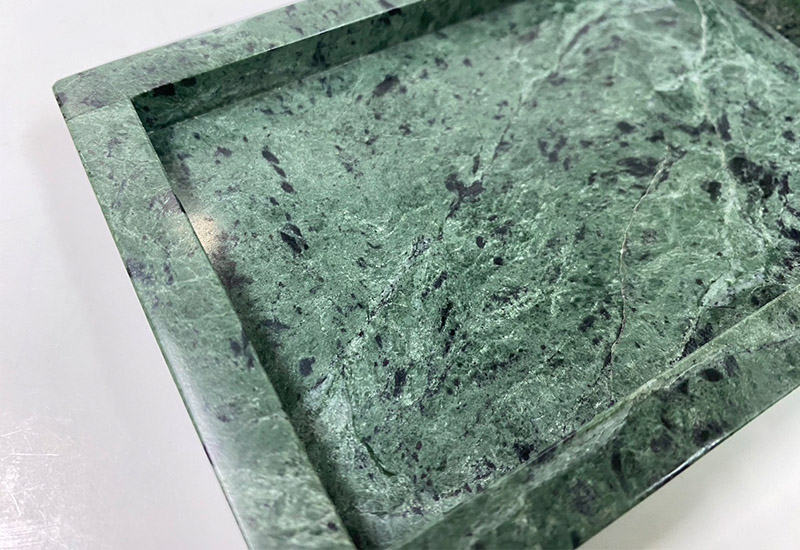 高質感蛇紋石置物盤 高質感蛇紋石置物盤