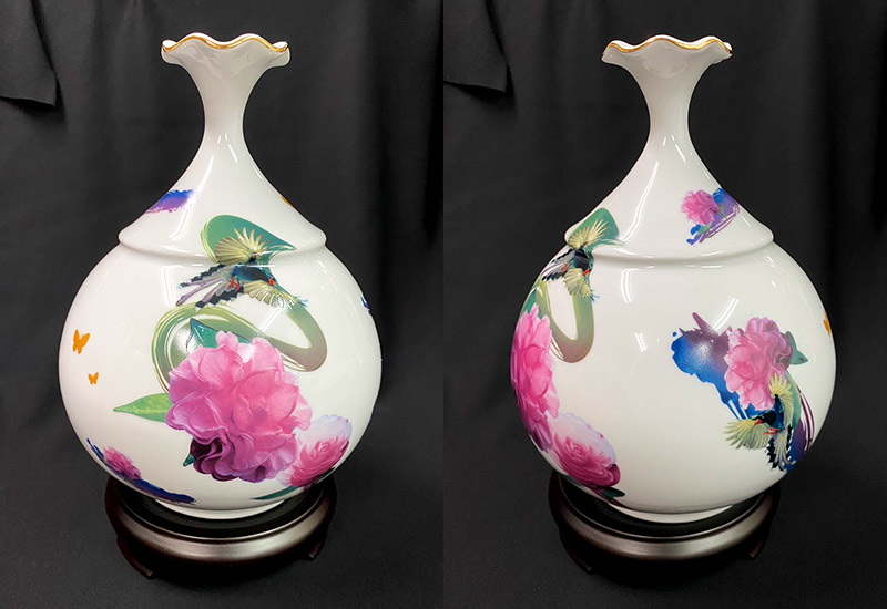 3D藍鵲荷口瓶(大) 3D藍鵲荷口瓶(大)