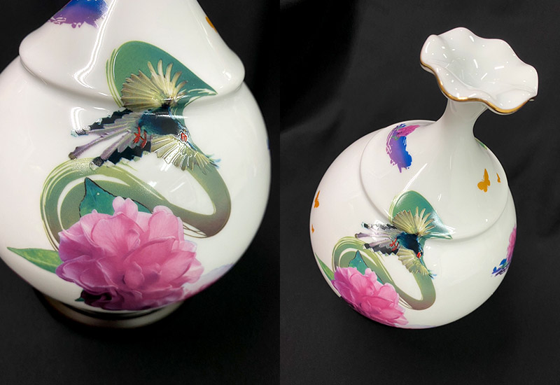 3D藍鵲荷口瓶(大) 3D藍鵲荷口瓶(大)