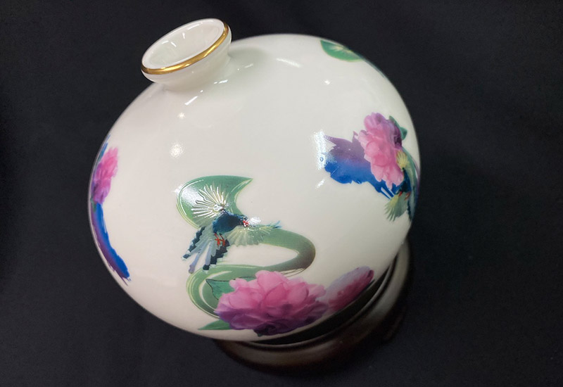 3D藍鵲天球瓶(小) 3D藍鵲天球瓶(小)