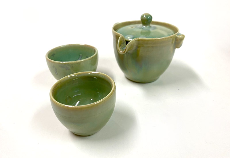 林映汝 隨身小茶具(1壺2杯)-翡翠綠 鶯歌燒 林映汝 隨身小茶具(1壺2杯)-翡翠綠 鶯歌燒