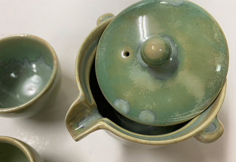 林映汝 隨身小茶具(1壺2杯)-翡翠綠 鶯歌燒 林映汝 隨身小茶具(1壺2杯)-翡翠綠 鶯歌燒