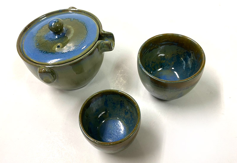 林映汝 隨身小茶具(1壺2杯)-藍 鶯歌燒 林映汝 隨身小茶具(1壺2杯)-藍 鶯歌燒