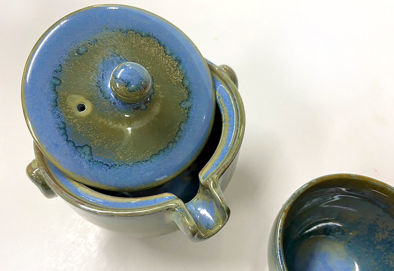 林映汝 隨身小茶具(1壺2杯)-藍 鶯歌燒 林映汝 隨身小茶具(1壺2杯)-藍 鶯歌燒