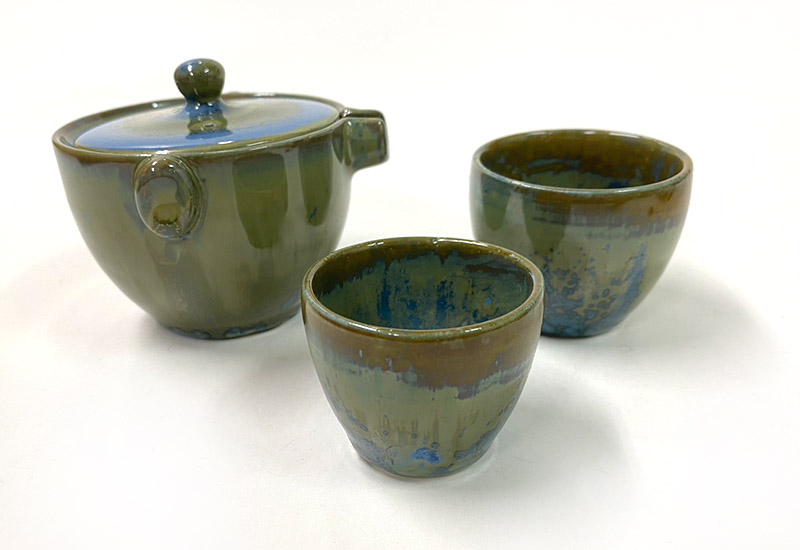 林映汝 隨身小茶具(1壺2杯)-藍 鶯歌燒 林映汝 隨身小茶具(1壺2杯)-藍 鶯歌燒