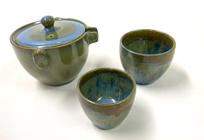 林映汝 隨身小茶具(1壺2杯)-藍 鶯歌燒 林映汝 隨身小茶具(1壺2杯)-藍 鶯歌燒