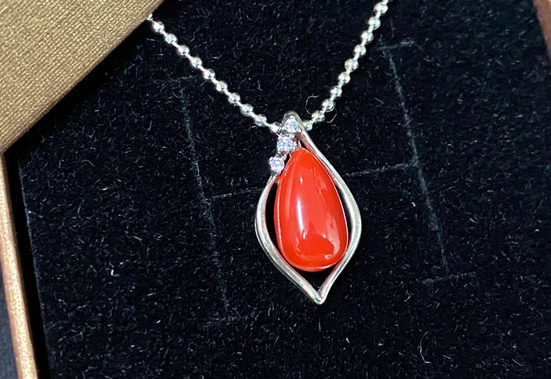 蘇澳珊瑚 珊瑚水滴墜子-B ASKPDW4043 蘇澳珊瑚 珊瑚水滴墜子-B ASKPDW4043