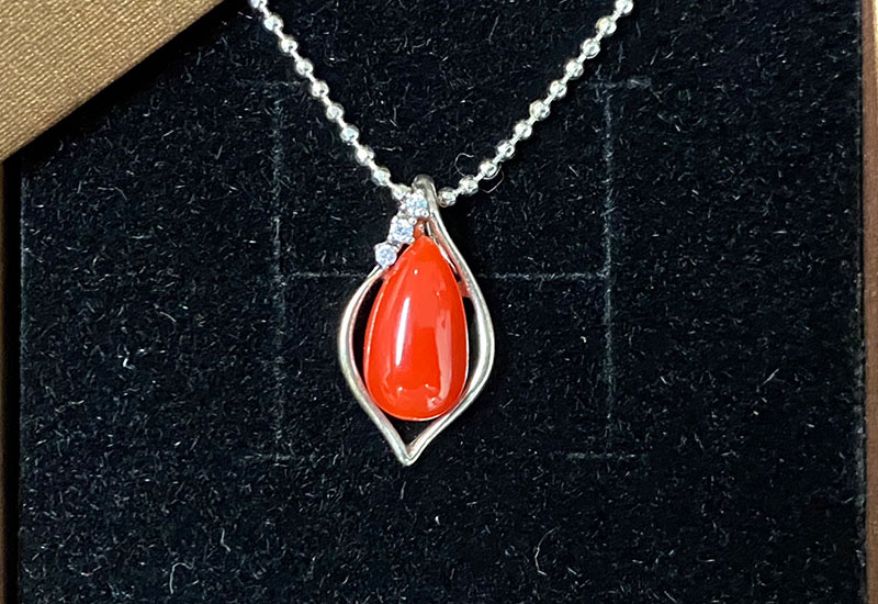 蘇澳珊瑚 珊瑚水滴墜子-B ASKPDW4043 蘇澳珊瑚 珊瑚水滴墜子-B ASKPDW4043