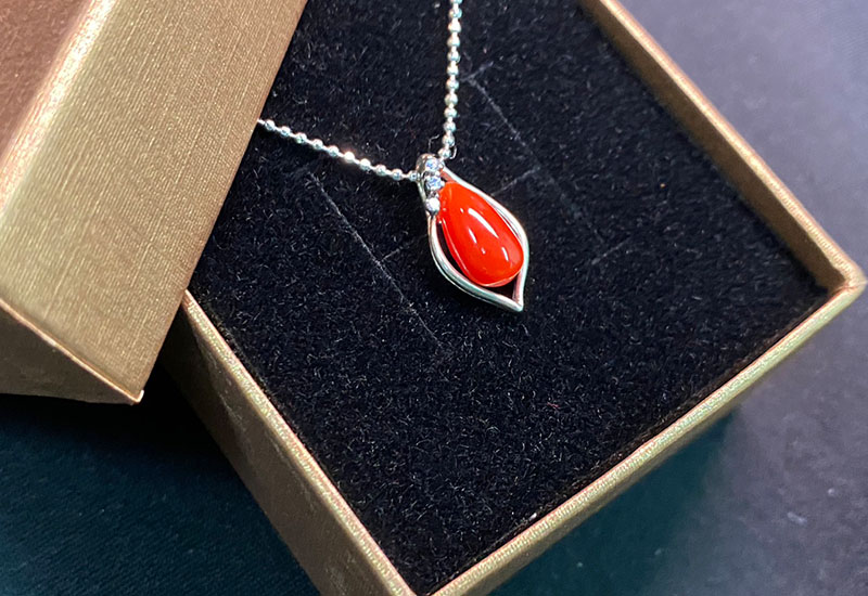 蘇澳珊瑚 珊瑚水滴墜子-B ASKPDW4043 蘇澳珊瑚 珊瑚水滴墜子-B ASKPDW4043