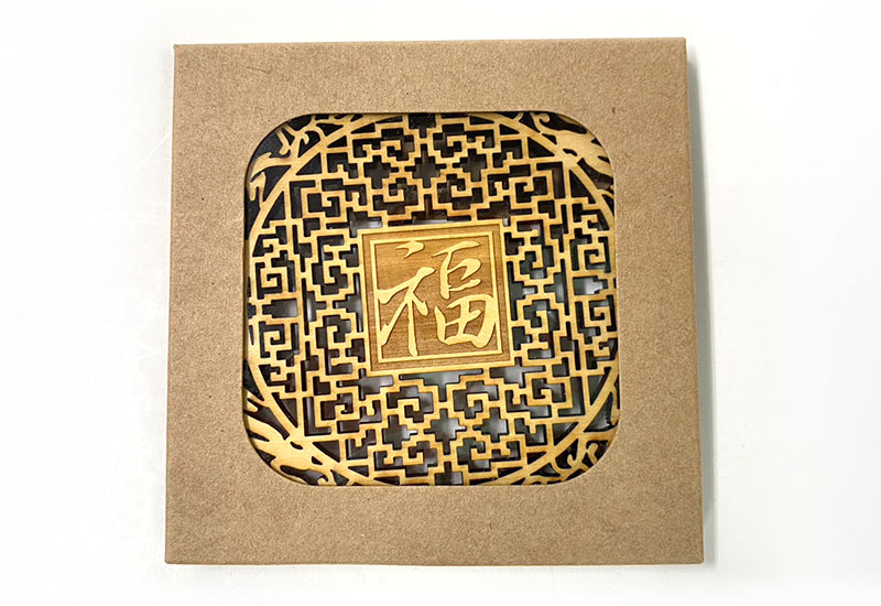 吉祥雕刻杯墊-雲紋 吉祥雕刻杯墊-雲紋