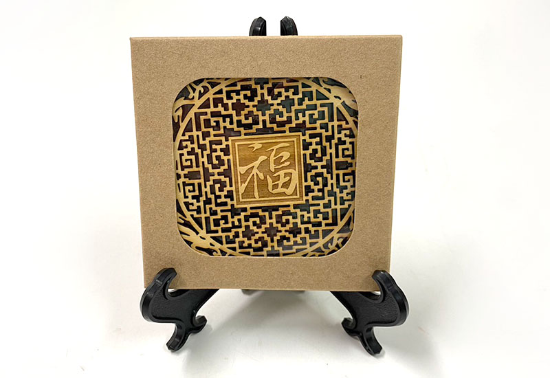 吉祥雕刻杯墊-雲紋 吉祥雕刻杯墊-雲紋