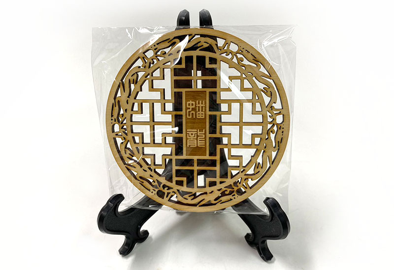 吉祥雕刻杯墊-蟠龍 吉祥雕刻杯墊-蟠龍
