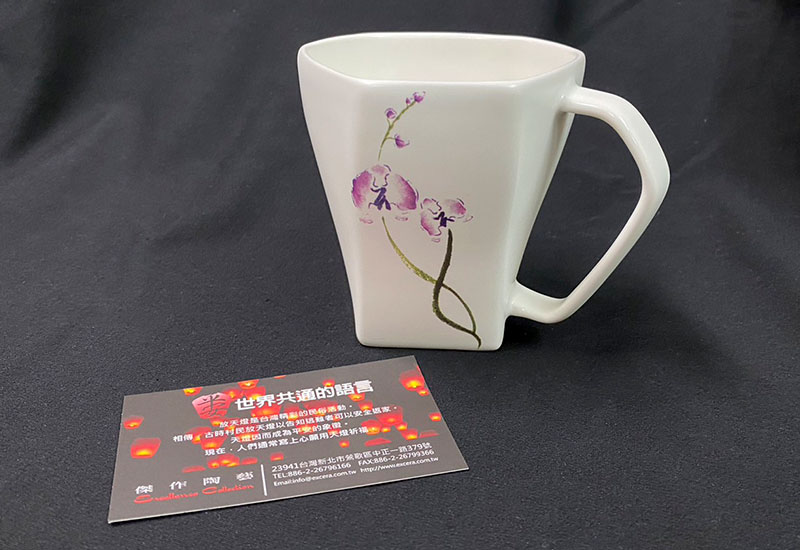 L97-蘭花蝴蝶天燈杯 L97-蘭花蝴蝶天燈杯