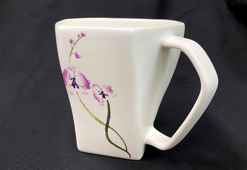 L97-蘭花蝴蝶天燈杯 L97-蘭花蝴蝶天燈杯