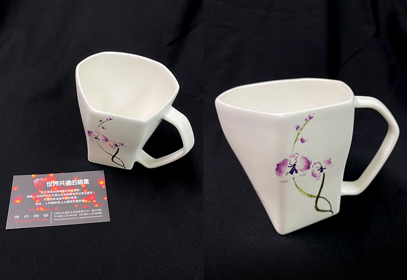 L97-蘭花蝴蝶天燈杯 L97-蘭花蝴蝶天燈杯