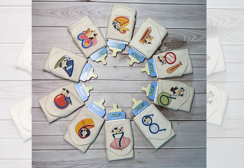 啟蒙數字紗布方巾禮盒-牛 啟蒙數字紗布方巾禮盒-牛