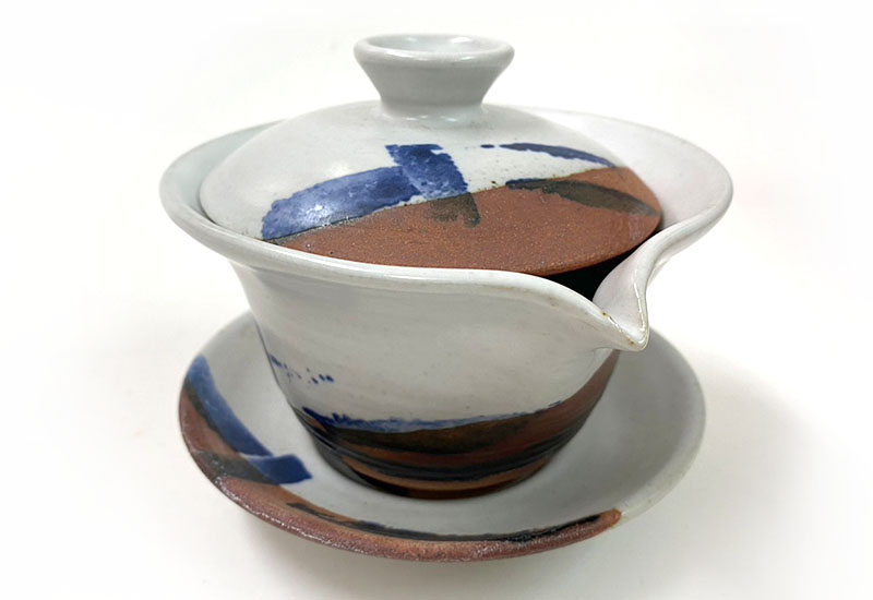 心陶園 汝白青花蓋碗 青花瓷 心陶園 汝白青花蓋碗 青花瓷