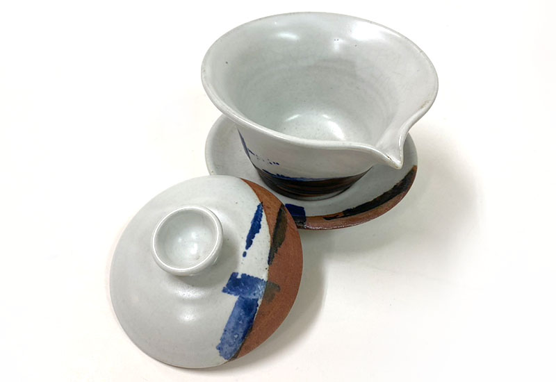 心陶園 汝白青花蓋碗 青花瓷 心陶園 汝白青花蓋碗 青花瓷