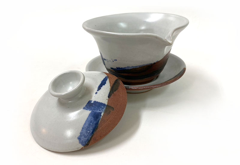 心陶園 汝白青花蓋碗 青花瓷 心陶園 汝白青花蓋碗 青花瓷