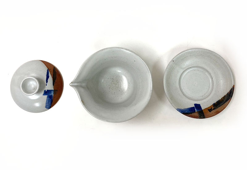 心陶園 汝白青花蓋碗 青花瓷 心陶園 汝白青花蓋碗 青花瓷