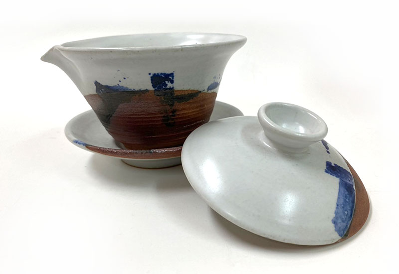 心陶園 汝白青花蓋碗 青花瓷 心陶園 汝白青花蓋碗 青花瓷