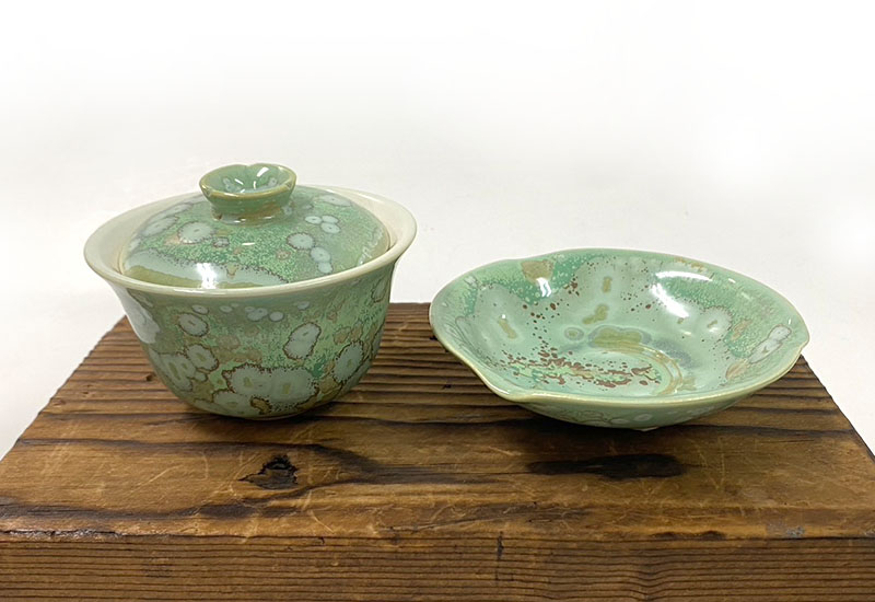 林妙芳 綠桔結晶-蓋杯組 林妙芳 綠桔結晶-蓋杯組