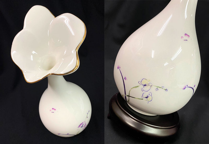 蘭花口膽瓶 蘭花口膽瓶