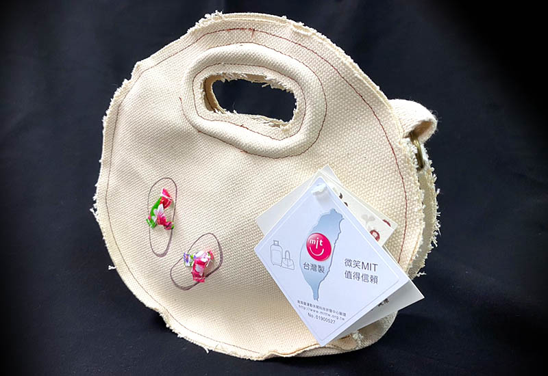 無染 圓形小手提袋-夏日海灘風情 無染 圓形小手提袋-夏日海灘風情