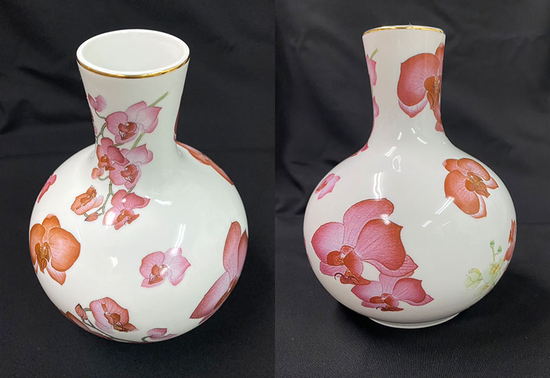 蝴蝶蘭長頸天球瓶 蝴蝶蘭長頸天球瓶