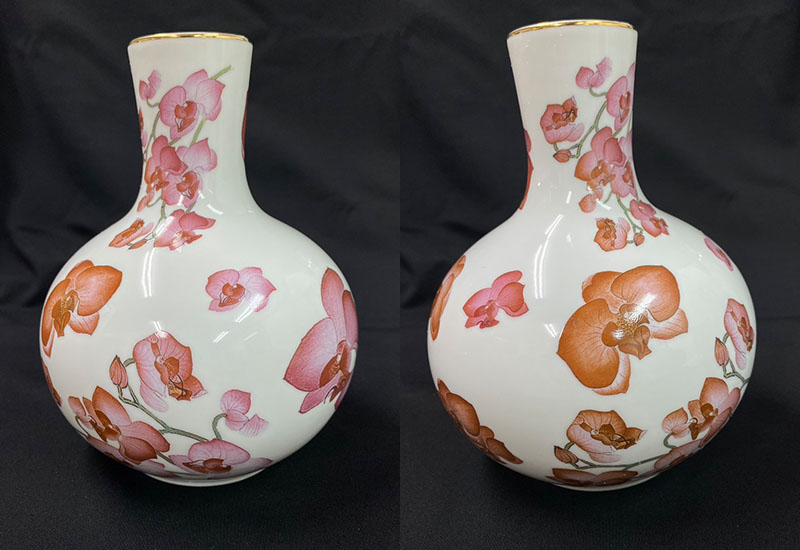 蝴蝶蘭長頸天球瓶 蝴蝶蘭長頸天球瓶