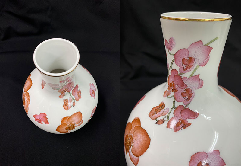 蝴蝶蘭長頸天球瓶 蝴蝶蘭長頸天球瓶