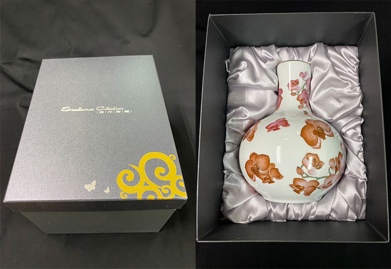 蝴蝶蘭長頸天球瓶 蝴蝶蘭長頸天球瓶