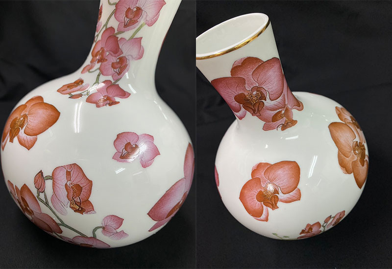 蝴蝶蘭長頸天球瓶 蝴蝶蘭長頸天球瓶