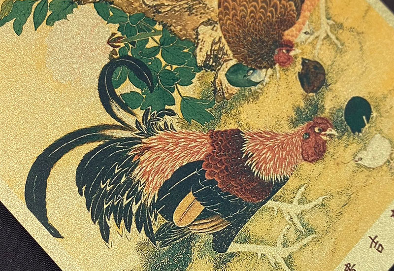 品金品 五福 - 富貴吉慶  黃金複製畫 品金品 五福 - 富貴吉慶  黃金複製畫