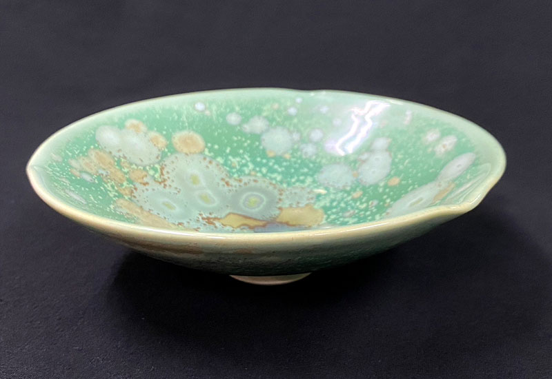 林妙芳 綠桔結晶-茶碗 林妙芳 綠桔結晶-茶碗