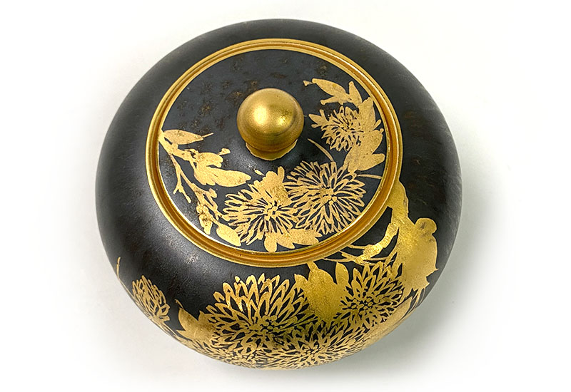 祥軒窯 四季鎏金罐-墨秋 茶倉茶罐 鶯歌燒 祥軒窯 四季鎏金罐-墨秋 茶倉茶罐 鶯歌燒